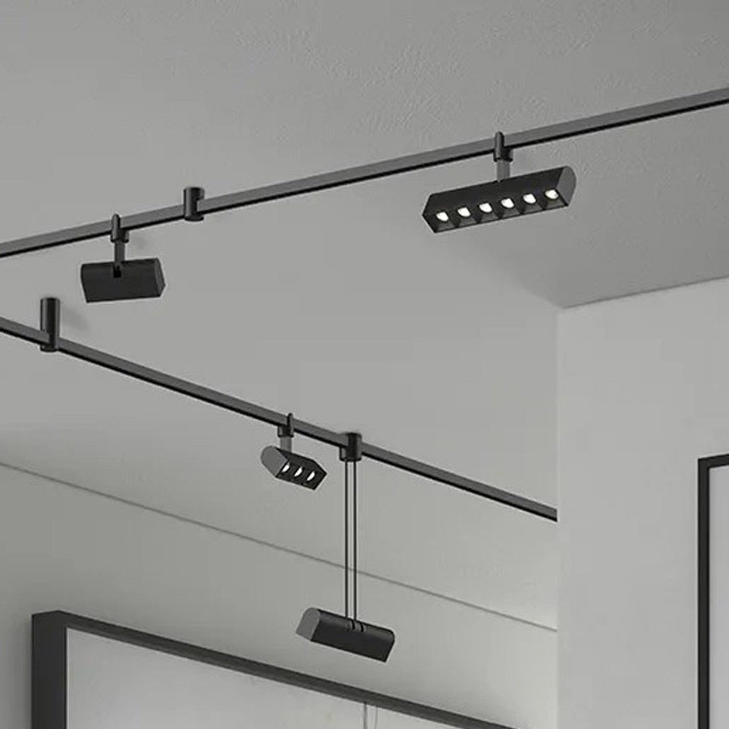 Suspenders® 2-Bar Freeform LED Flush Mount Ceiling Light in Detail.