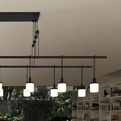 Suspenders® 2-Tier Tandem Drum LED Pendant Light in Detail.