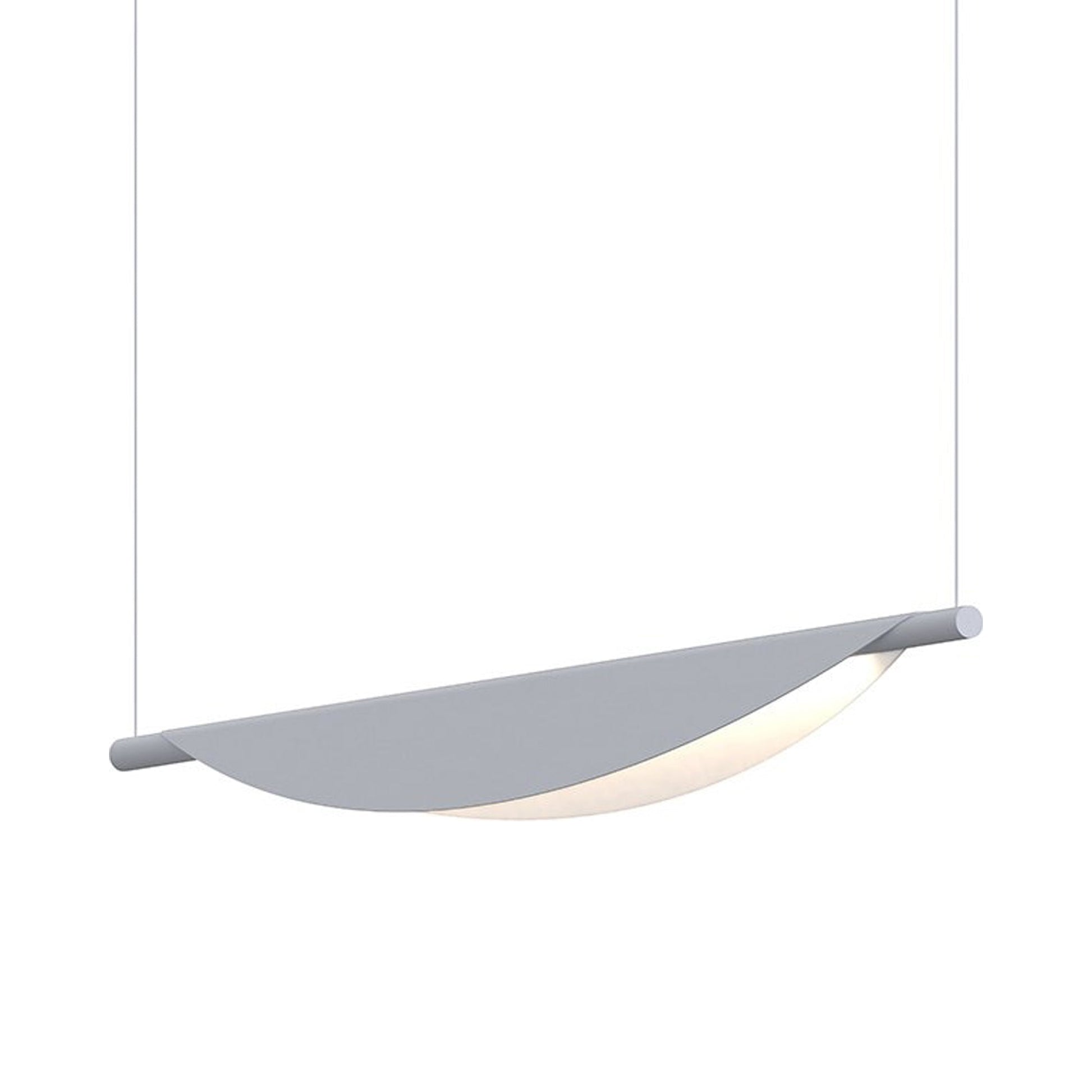 Tela™ LED Pendant Light in Dove Gray.