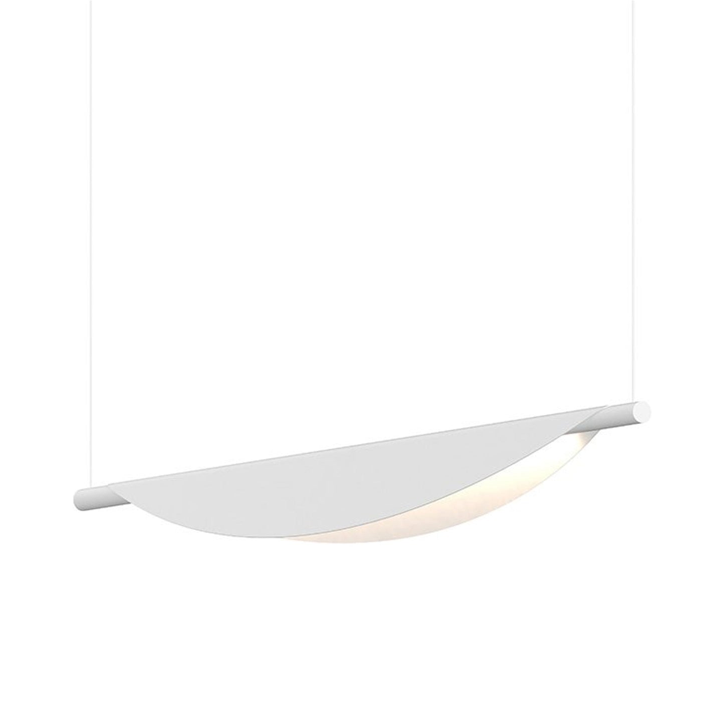 Tela™ LED Pendant Light in Satin White.