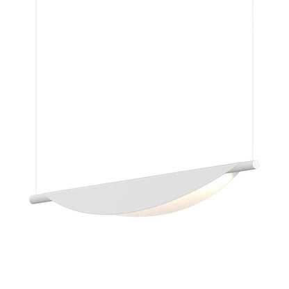 Tela™ LED Pendant Light in Satin White.