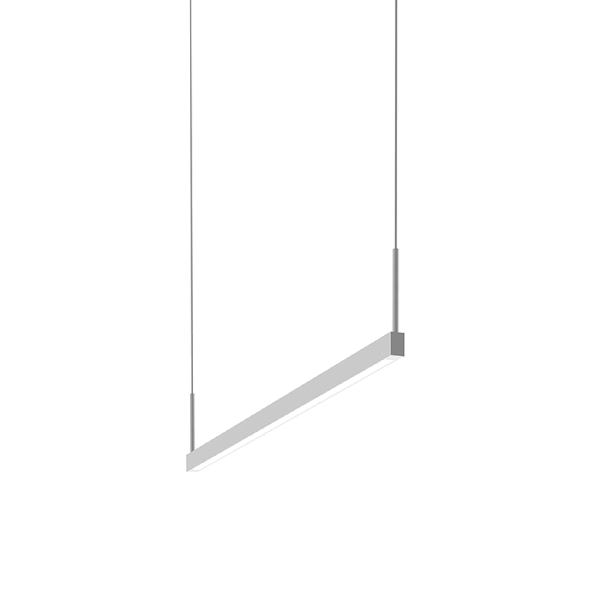 Thin-Line™ LED Pendant Light in Satin White (1-Light/36-Inch).