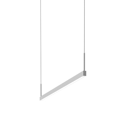 Thin-Line™ LED Pendant Light in Satin White (1-Light/36-Inch).