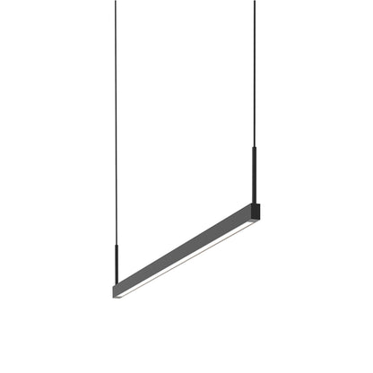 Thin-Line™ LED Pendant Light in Satin Black (1-Light/36-Inch).