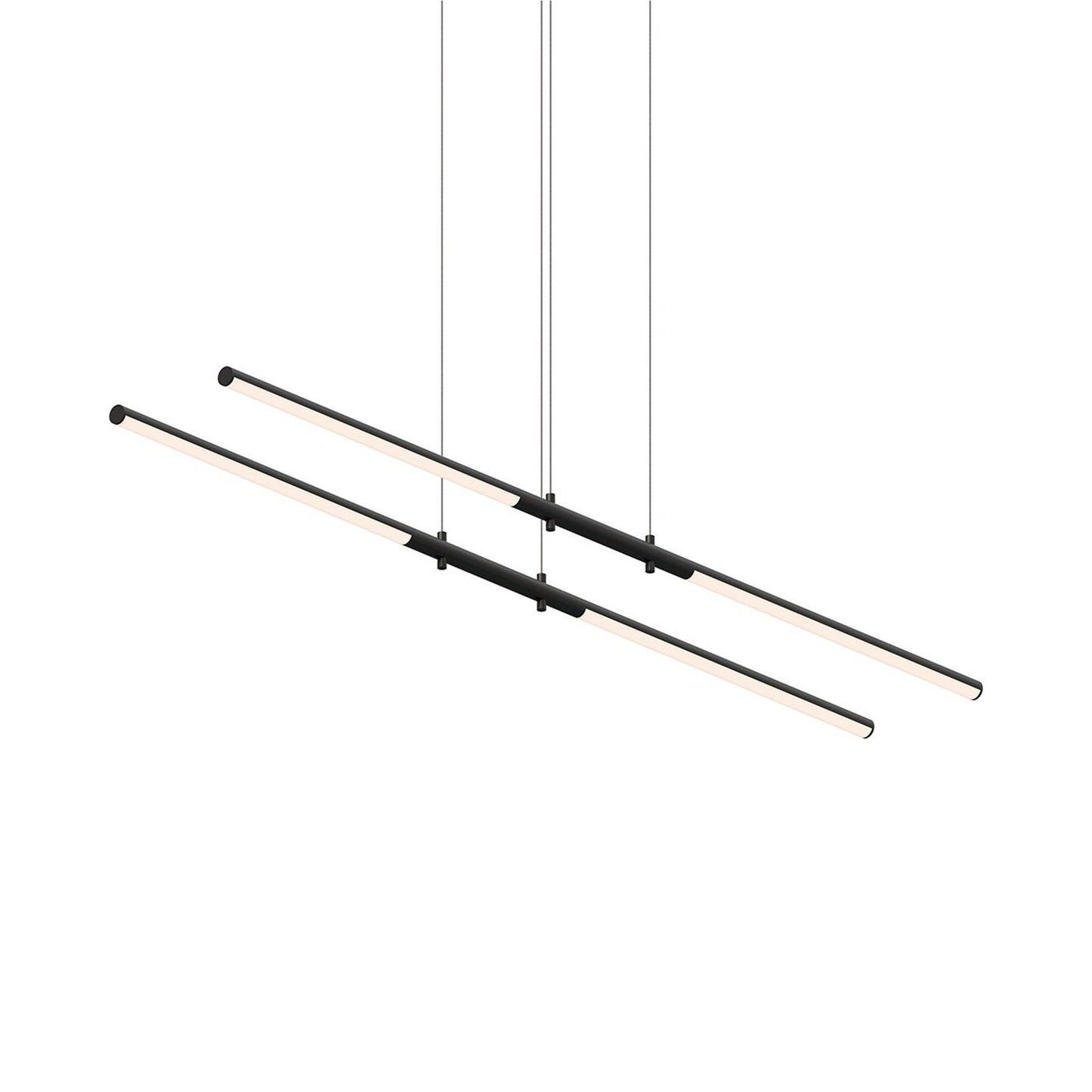 Tik-Tak™Tandem LED Pendant Light in Satin Black.