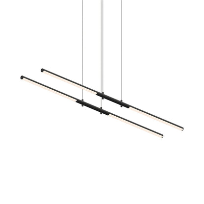 Tik-Tak™Tandem LED Pendant Light in Satin Black.