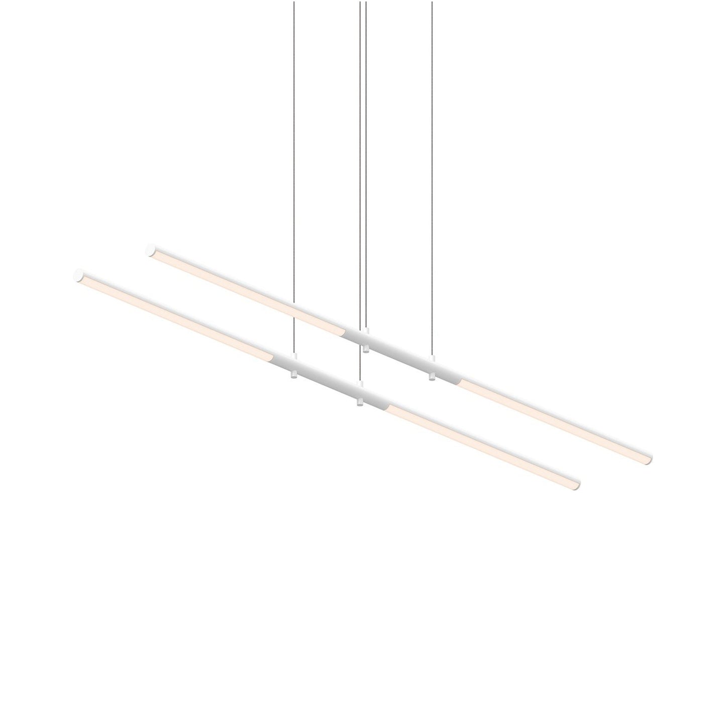 Tik-Tak™Tandem LED Pendant Light in Satin White.