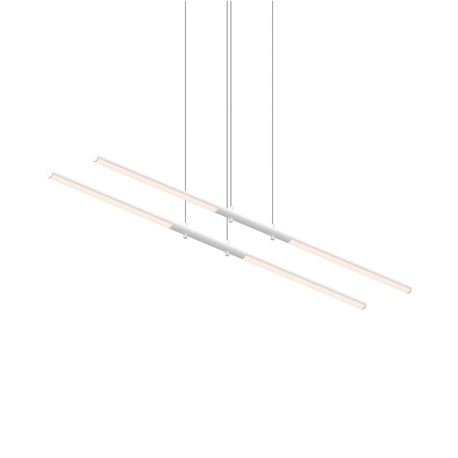 Tik-Tak™Tandem LED Pendant Light in Satin White.