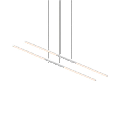 Tik-Tak™Tandem LED Pendant Light in Satin White.