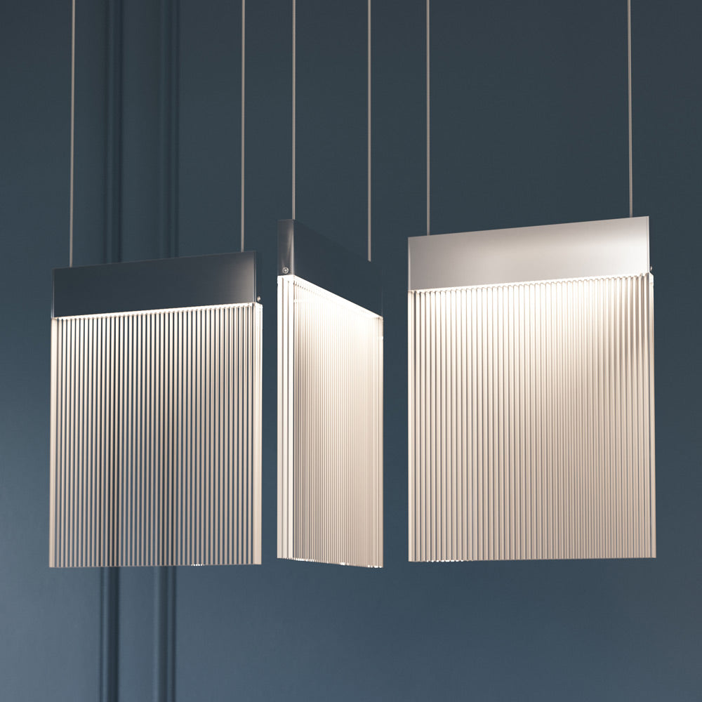 V Panels Bar LED Pendant Light in Detail.
