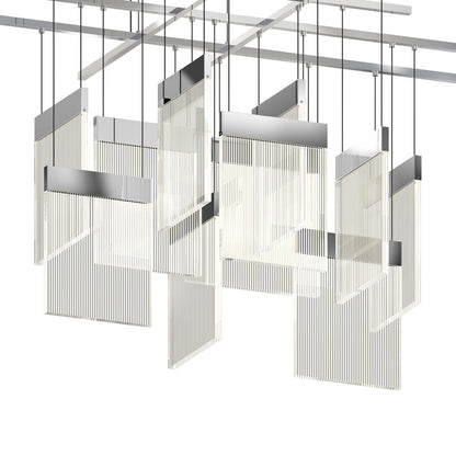 V Panels Large Intersections LED Pendant Light in Detail.