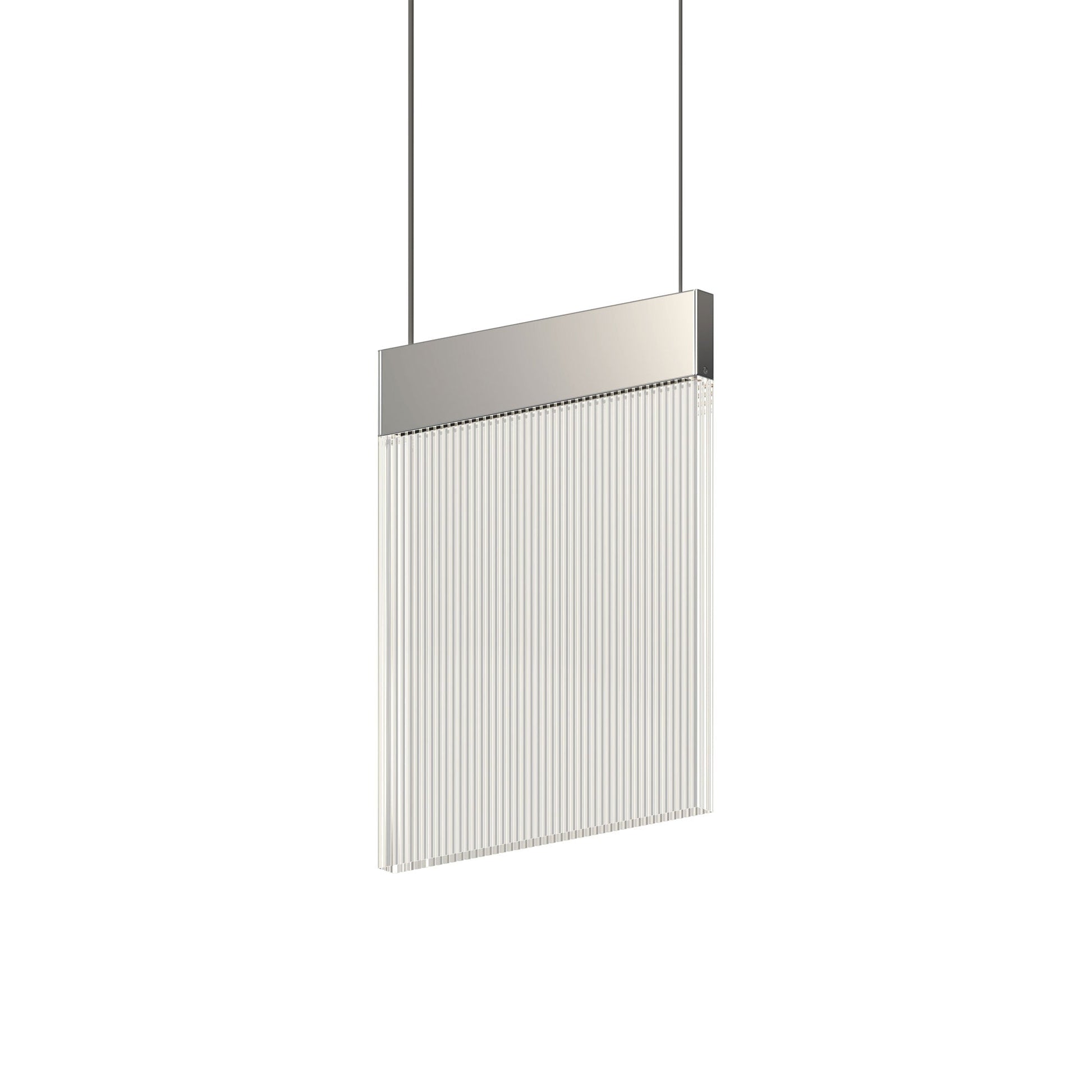 V Panels LED Pendant Light in Polished Chrome.
