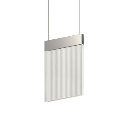 V Panels LED Pendant Light in Polished Chrome.