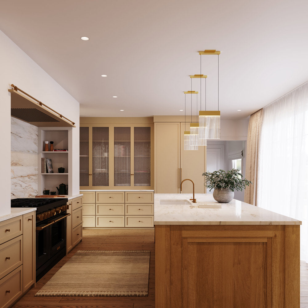 V Panels LED Pendant Light in kitchen.