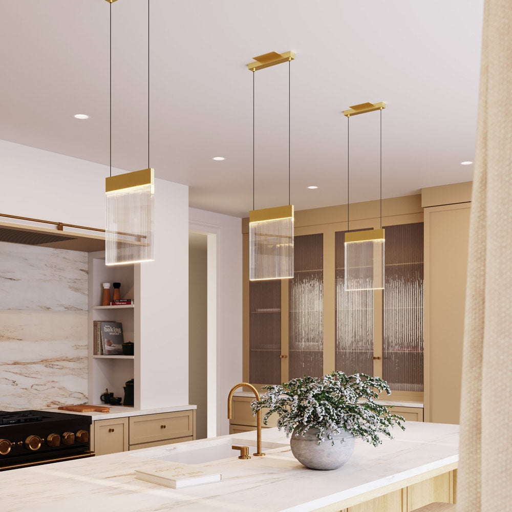 V Panels LED Pendant Light in kitchen.