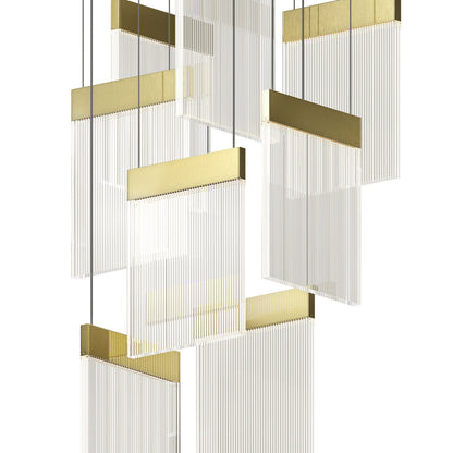 V Panels Multi Light LED Pendant Light in Detail.