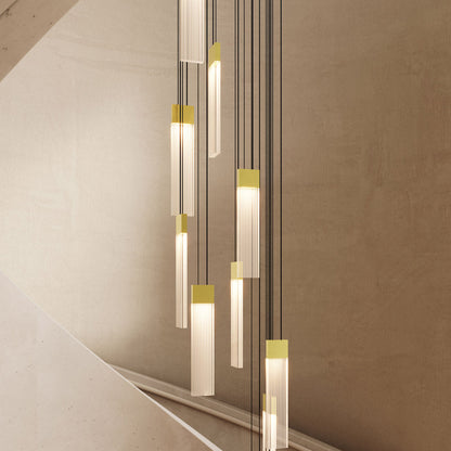 V Panels Thin Multi Light LED Pendant Light in Detail.