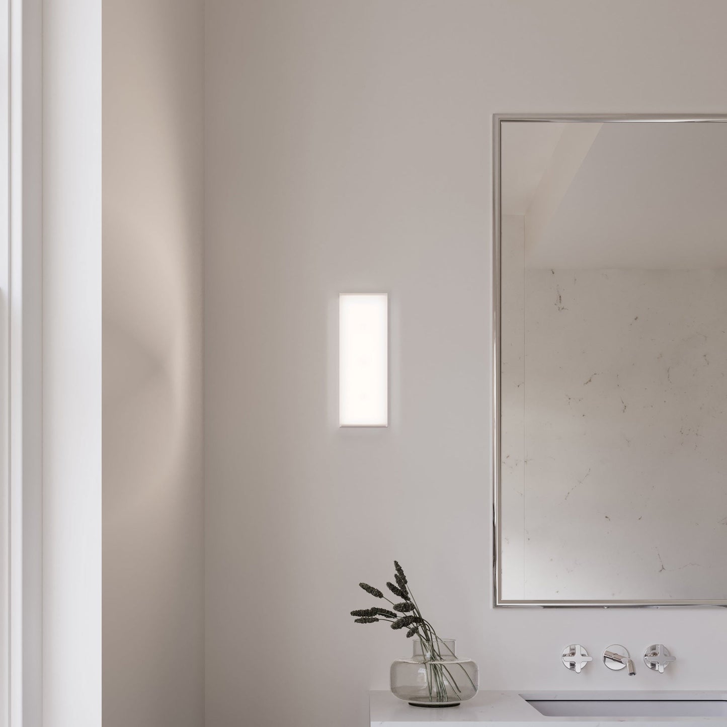 Vanity™ Extra Wide LED Bath Vanity Light in bathroom.