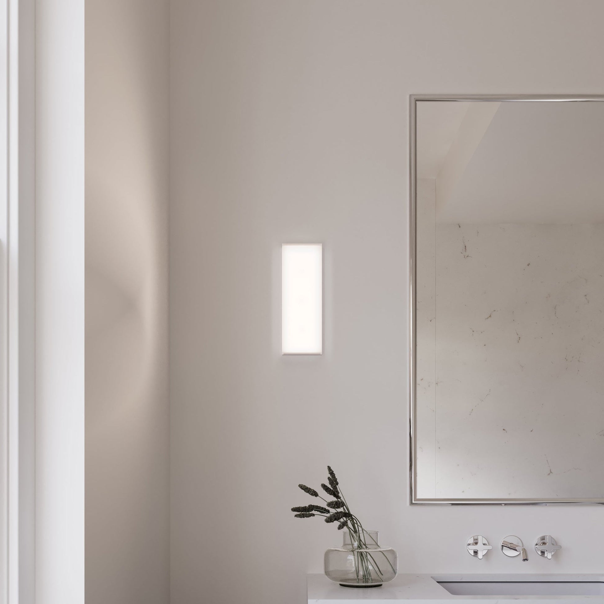 Vanity™ Extra Wide LED Bath Vanity Light in bathroom.