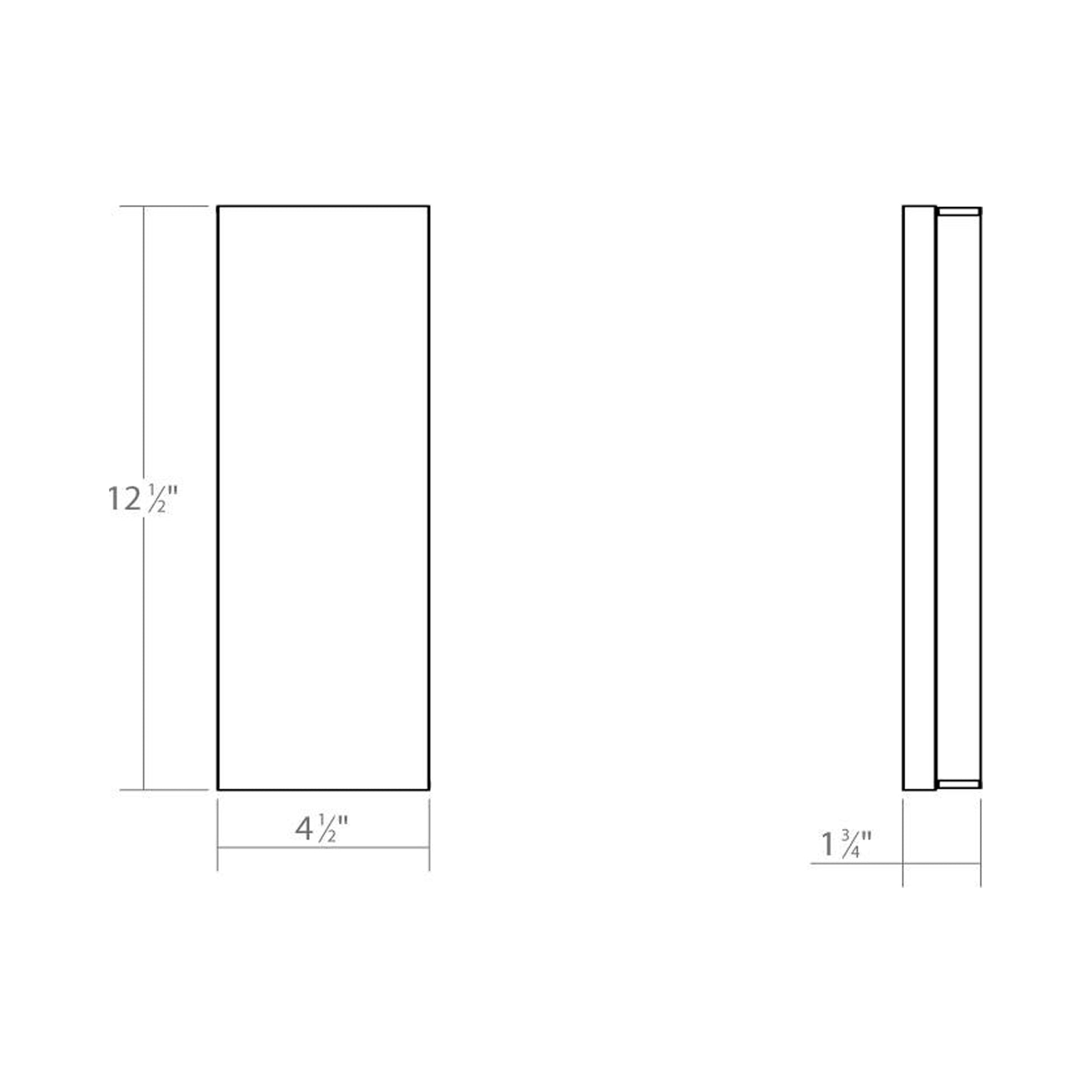Vanity™ Extra Wide LED Bath Vanity Light - line drawing.
