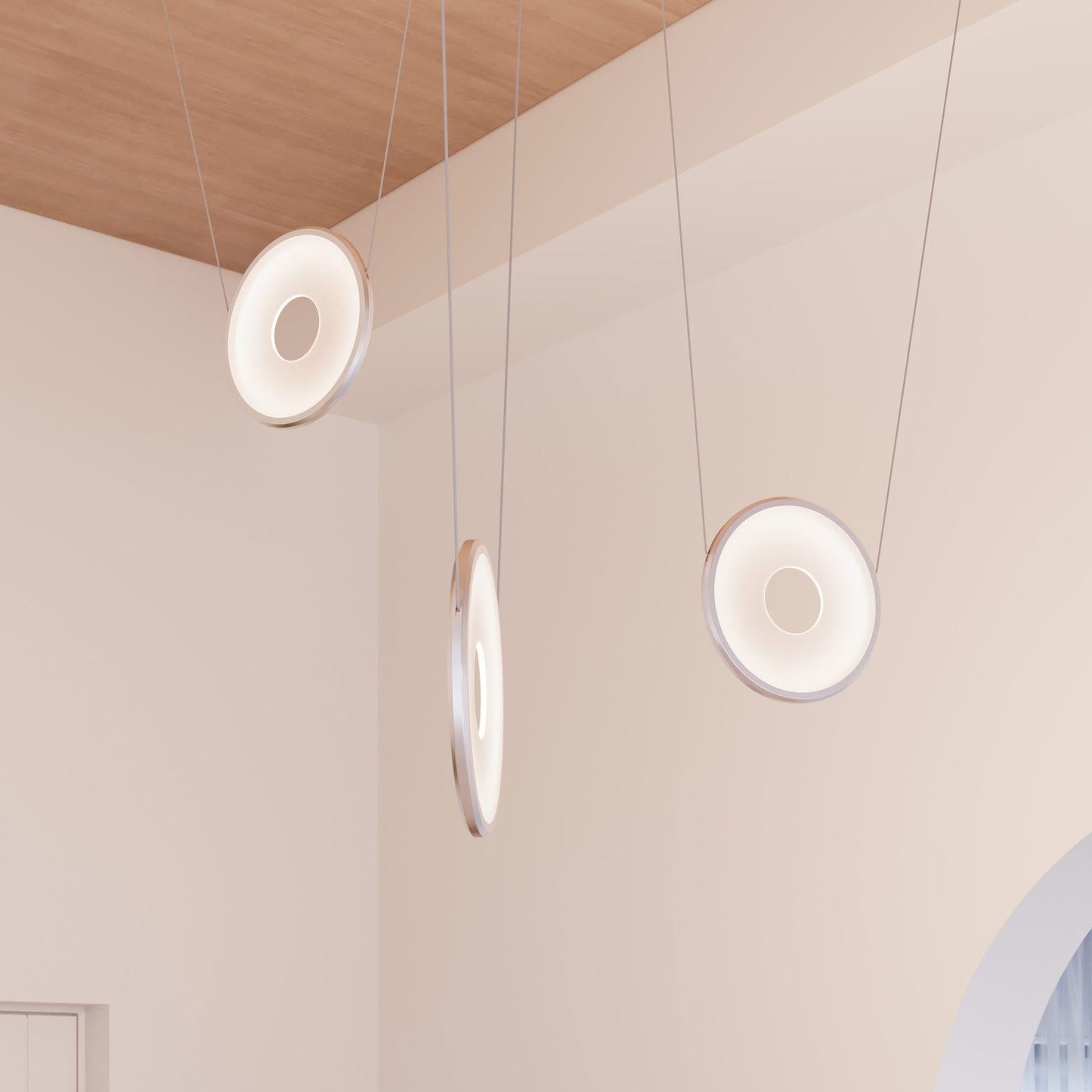 Yo Coin LED Pendant Light in Detail.