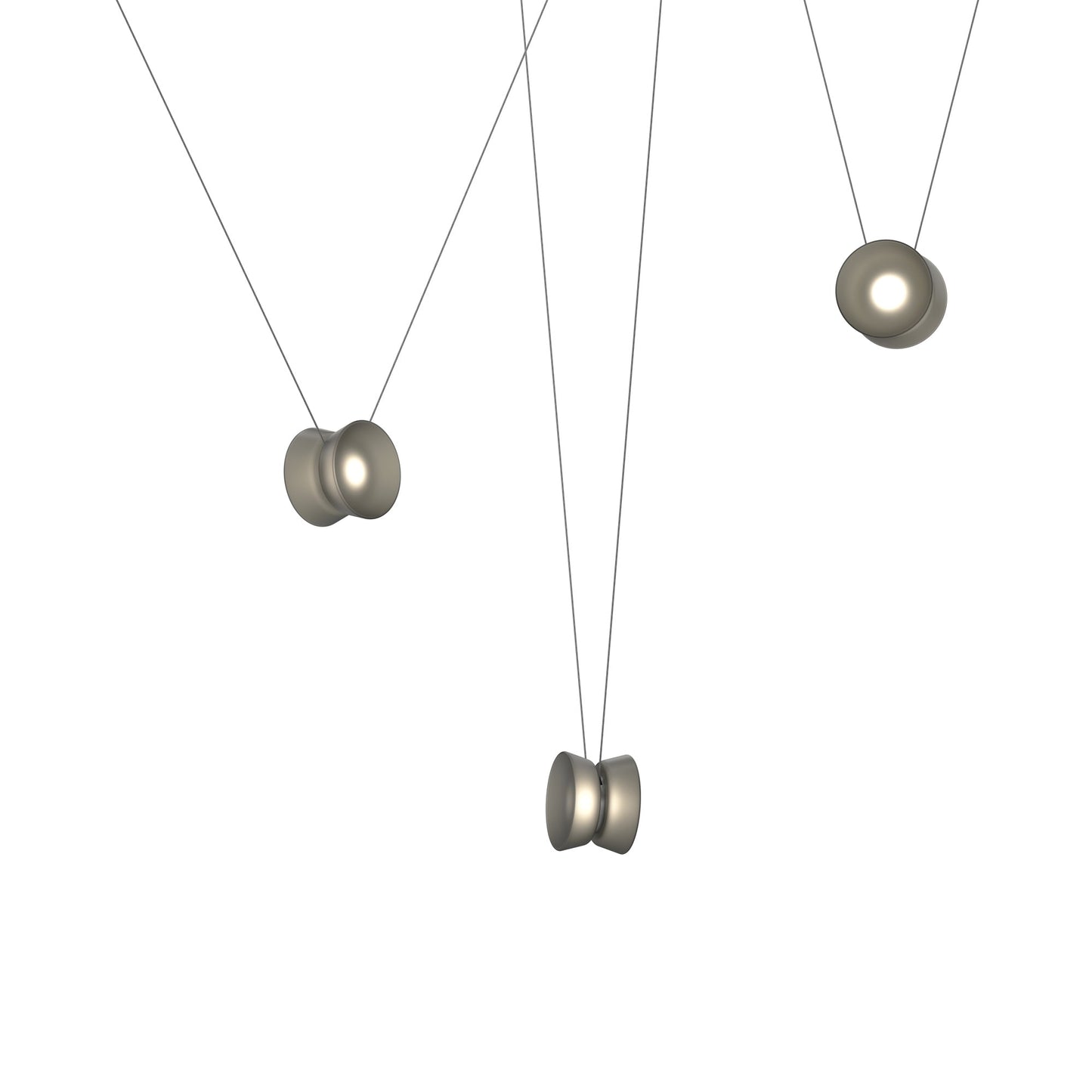 Yo Yo LED Pendant Light in Smoke (3-Light).