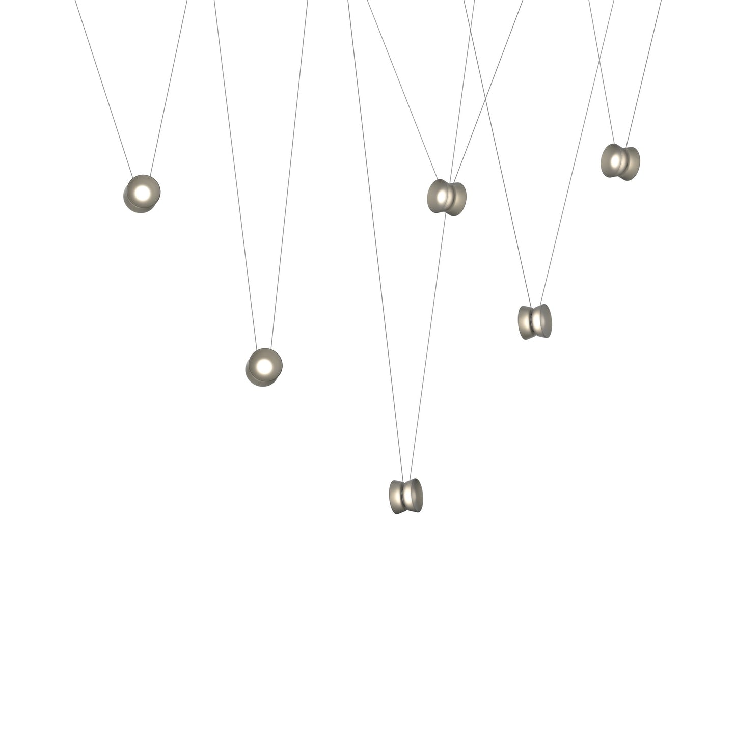 Yo Yo LED Pendant Light in Smoke (6-Light).