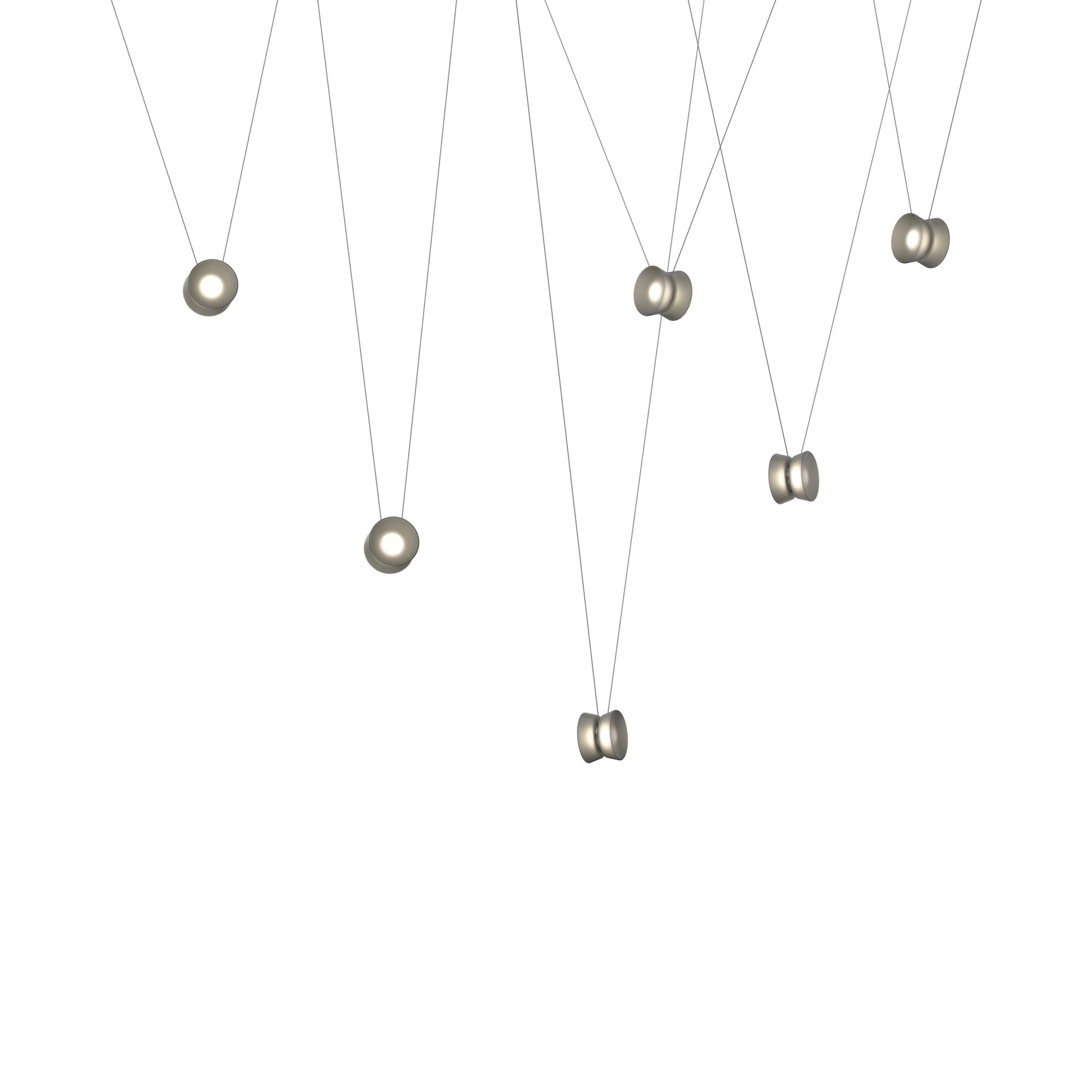 Yo Yo LED Pendant Light in Smoke (6-Light).