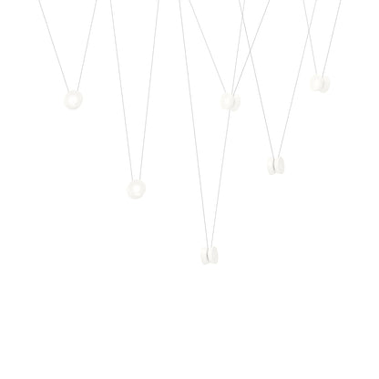 Yo Yo LED Pendant Light in White (6-Light).