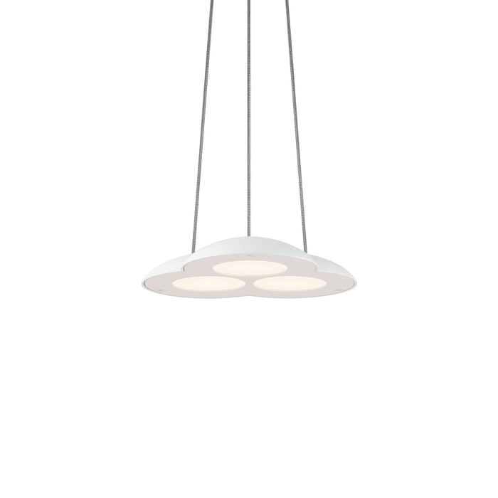 Cloud™ LED Pendant Light in Textured White/Downlight (Small).