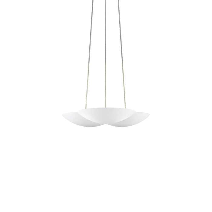 Cloud™ LED Pendant Light in Textured White/Uplight (Small).