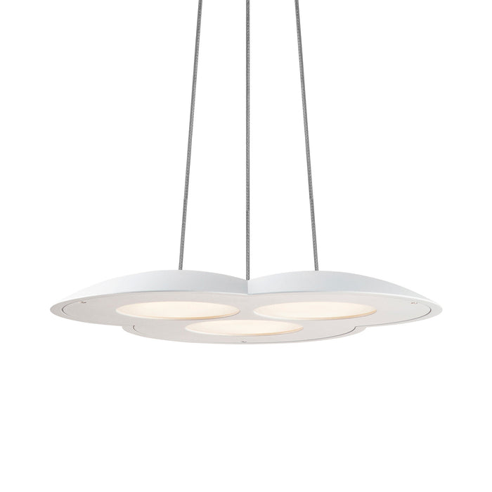 Cloud™ LED Pendant Light in Textured White/Downlight (Large).