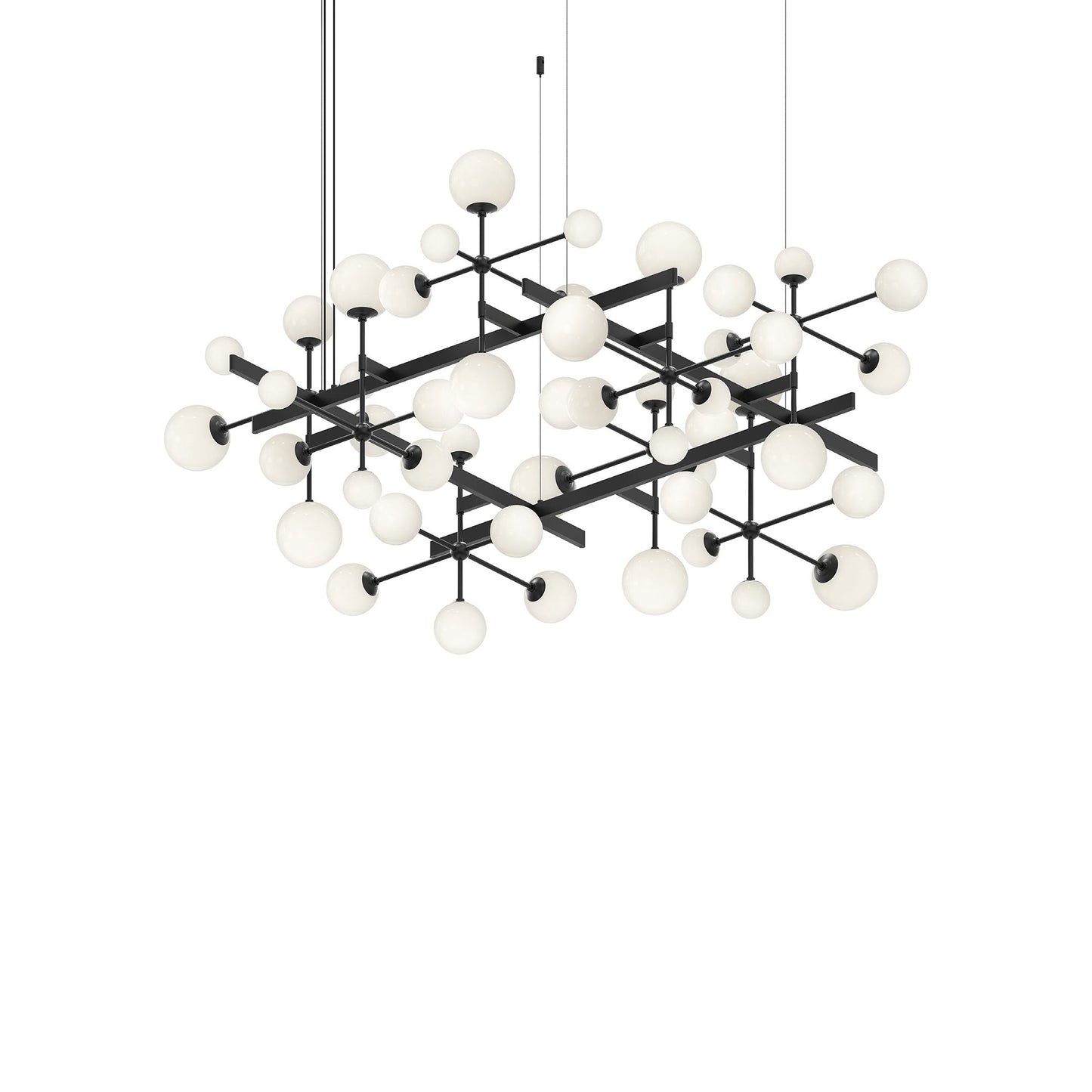 Nebula™ LED Pendant Light in Satin Black (Standard).