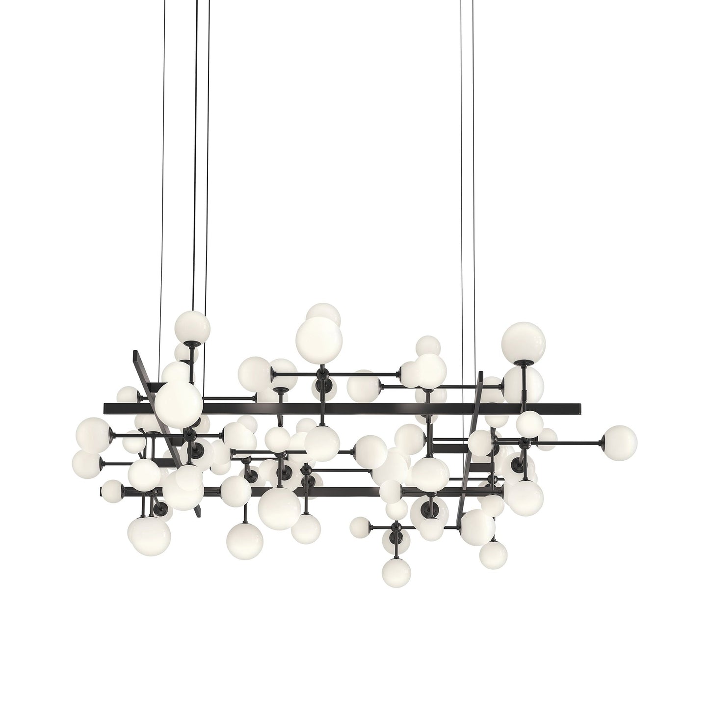 Nebula™ LED Pendant Light in Satin Black (Large).