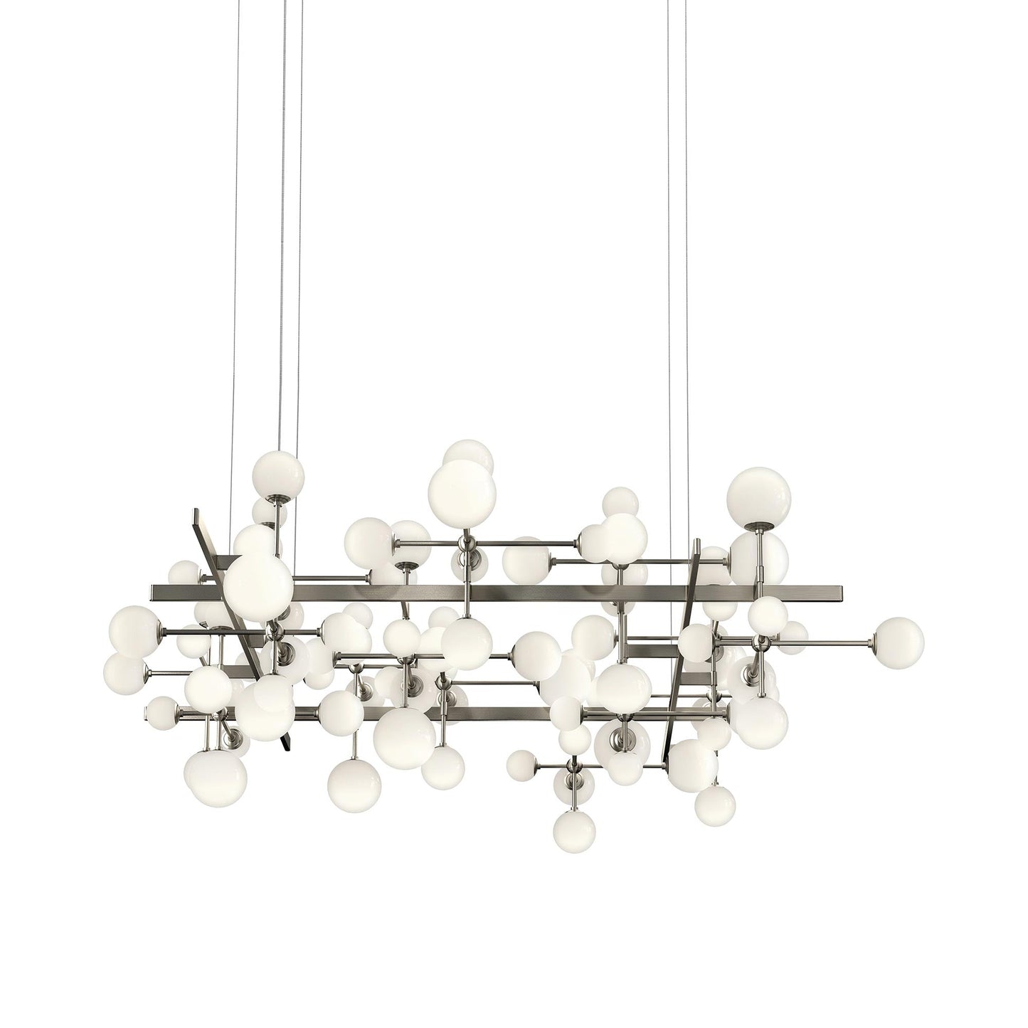 Nebula™ LED Pendant Light in Satin Nickel (Large).