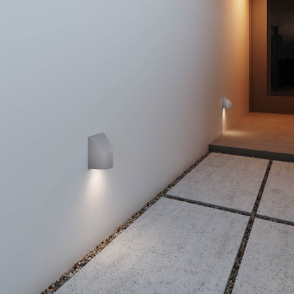 Shear Outdoor LED Wall Light in Outside Area.