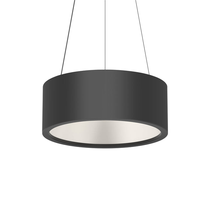 Tromme™ LED Pendant Light in Satin Black (18-Inch Standard).