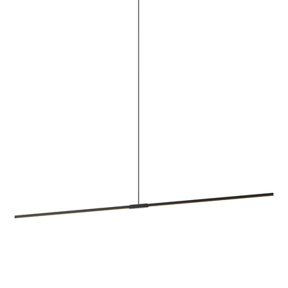 Stickbulb 10ft Linear LED Pendant Light in Ebonized Oak/Matte Black.