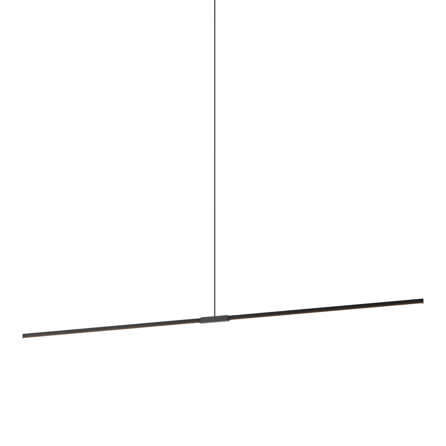 Stickbulb 10ft Linear LED Pendant Light in Ebonized Oak/Slate Grey.
