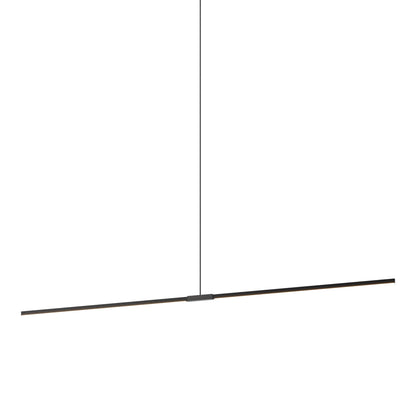 Stickbulb 10ft Linear LED Pendant Light in Ebonized Oak/Slate Grey.