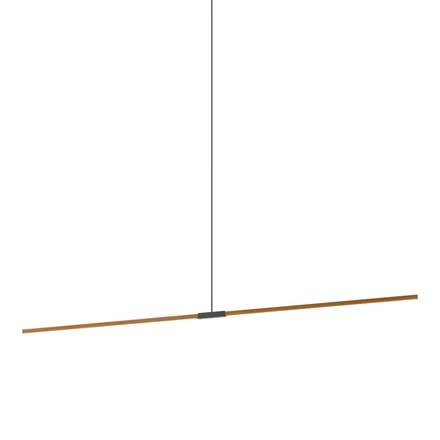 Stickbulb 10ft Linear LED Pendant Light in Heart Pine (Reclaimed)/Slate Grey.