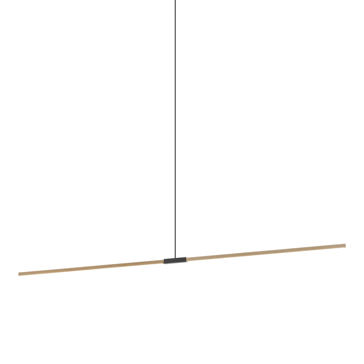 Stickbulb 10ft Linear LED Pendant Light in Maple/Blackened.