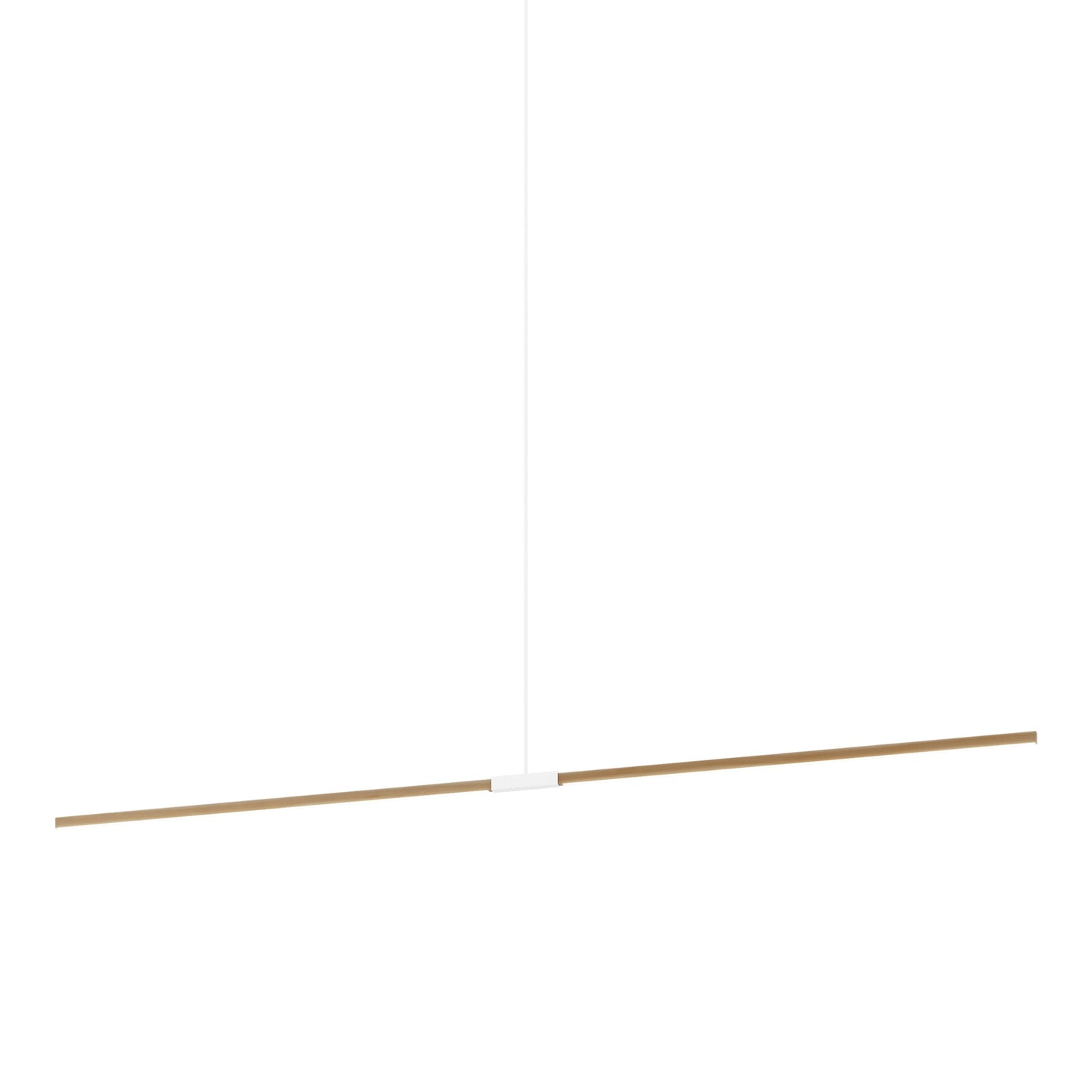 Stickbulb 10ft Linear LED Pendant Light in Maple/White.