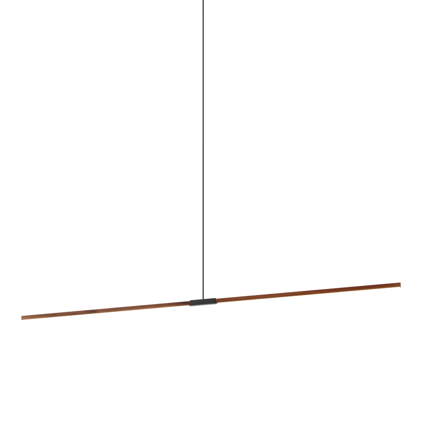 Stickbulb 10ft Linear LED Pendant Light in Water Tower Redwood/Matte Black.