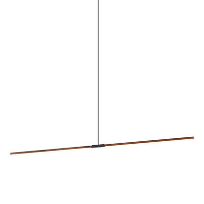 Stickbulb 10ft Linear LED Pendant Light in Water Tower Redwood/Matte Black.