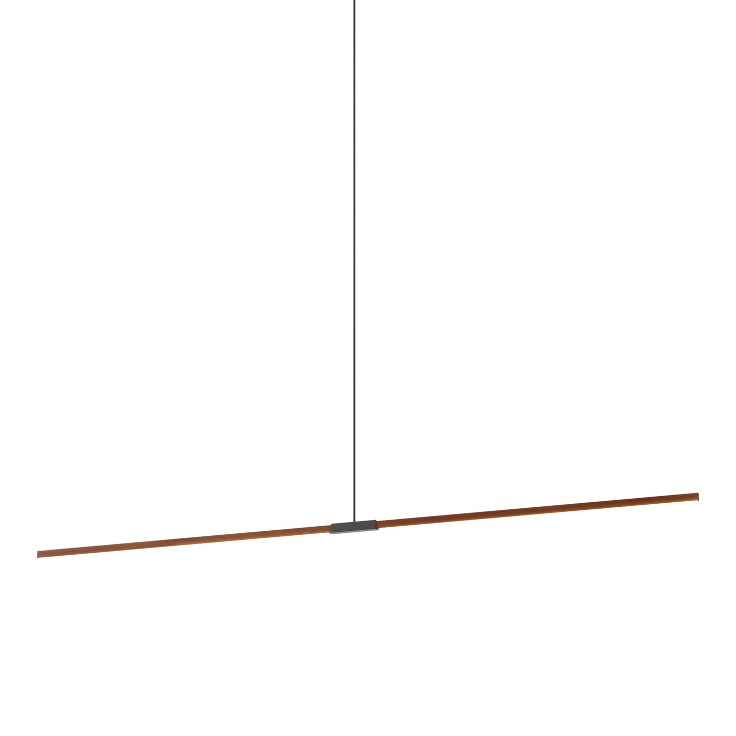 Stickbulb 10ft Linear LED Pendant Light in Water Tower Redwood/Slate Grey.