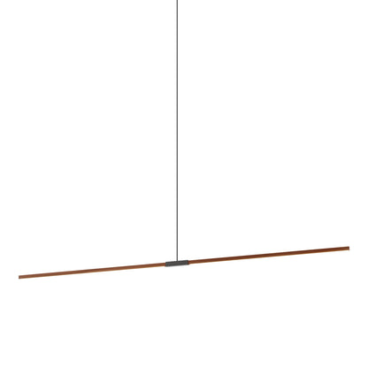 Stickbulb 10ft Linear LED Pendant Light in Water Tower Redwood/Slate Grey.