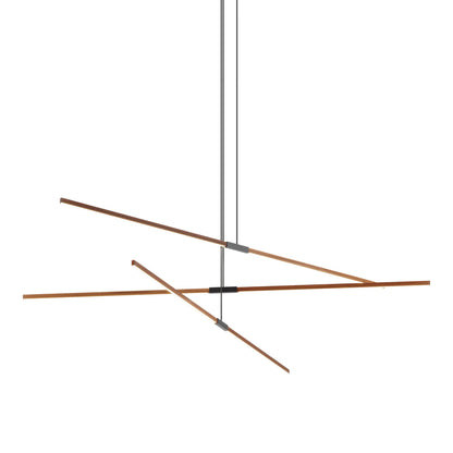 Stickbulb 10ft Multi Light Linear LED Pendant Light in Water Tower Redwood/Matte Black.