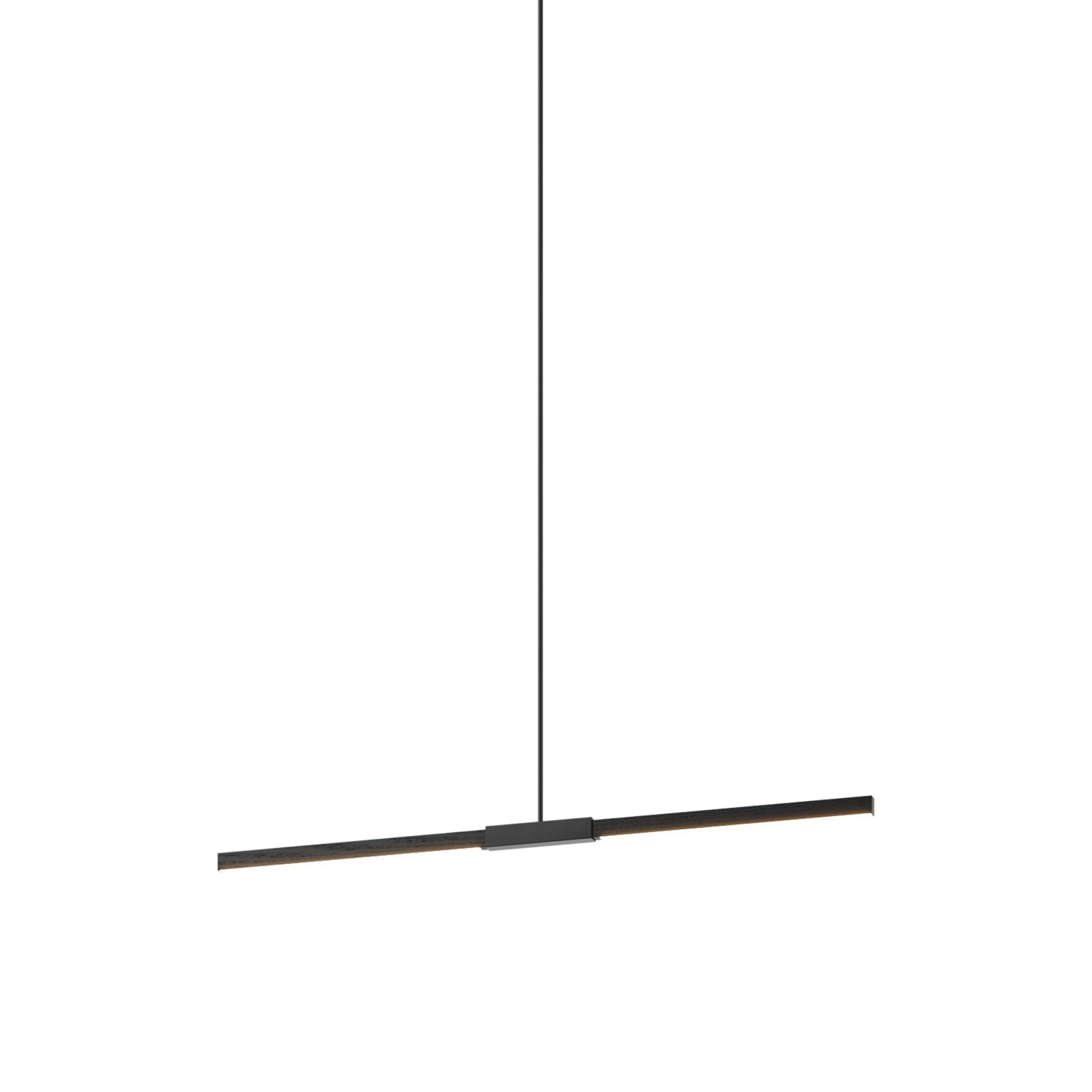 Stickbulb 4ft Linear LED Pendant Light in Ebonized Oak/Blackened.