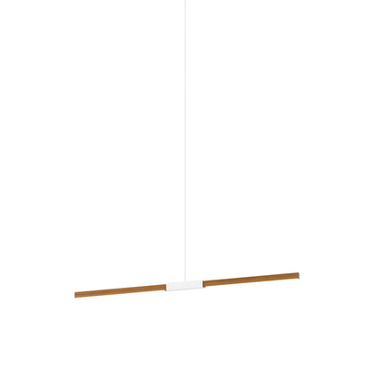 Stickbulb 4ft Linear LED Pendant Light in Heart Pine (Reclaimed)/White.